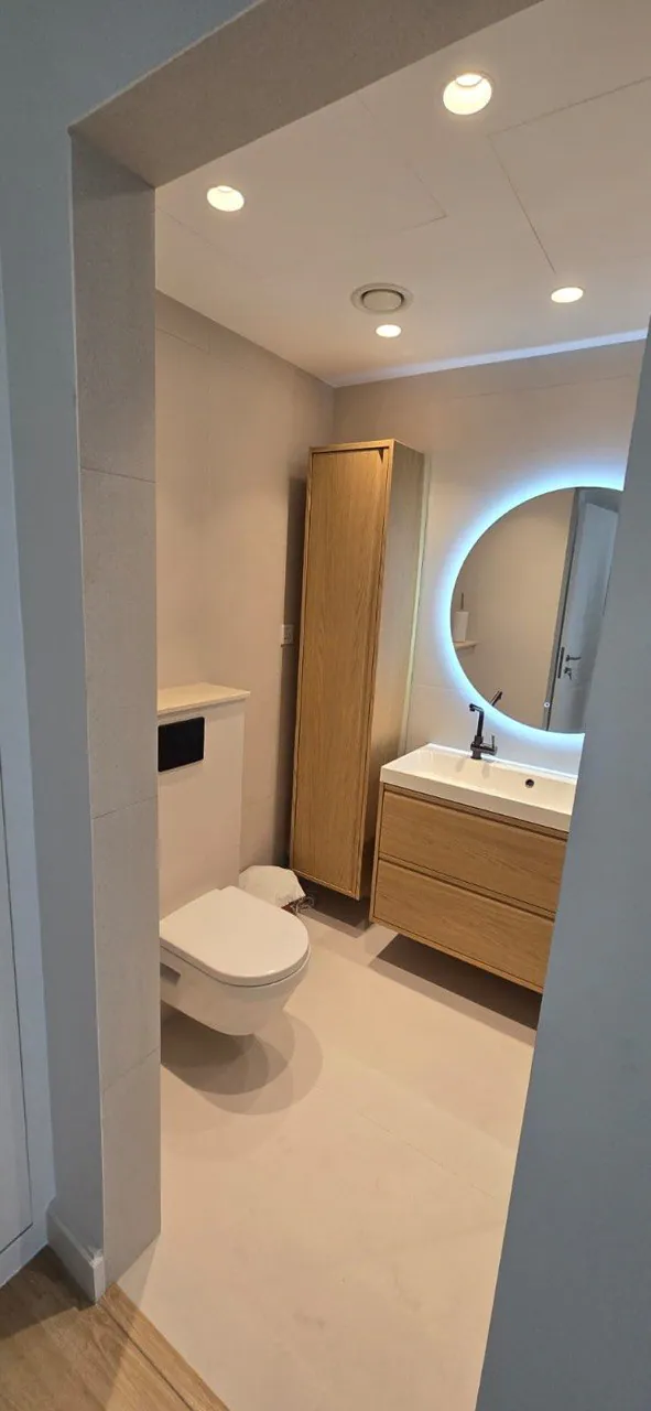 Completed bathroom renovation — project view 2