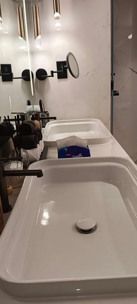 Bathroom furniture in a Burj Khalifa apartment detail