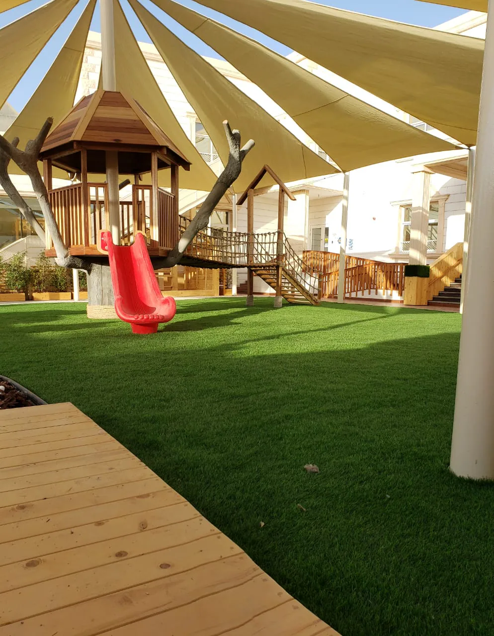 Nursery landscape project in Abu Dhabi — project view 2