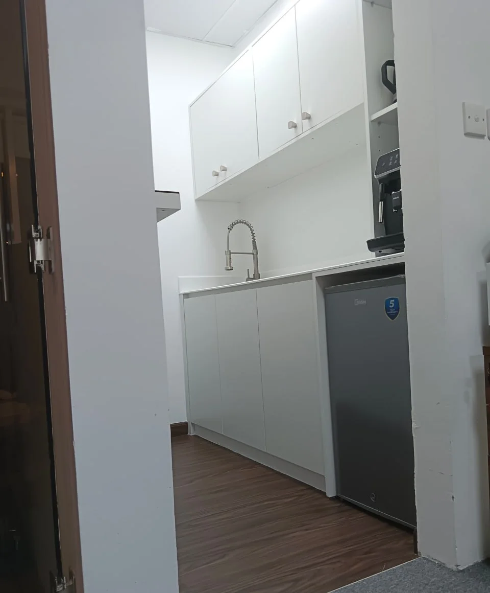 Office kitchen and storage joinery — project view 5