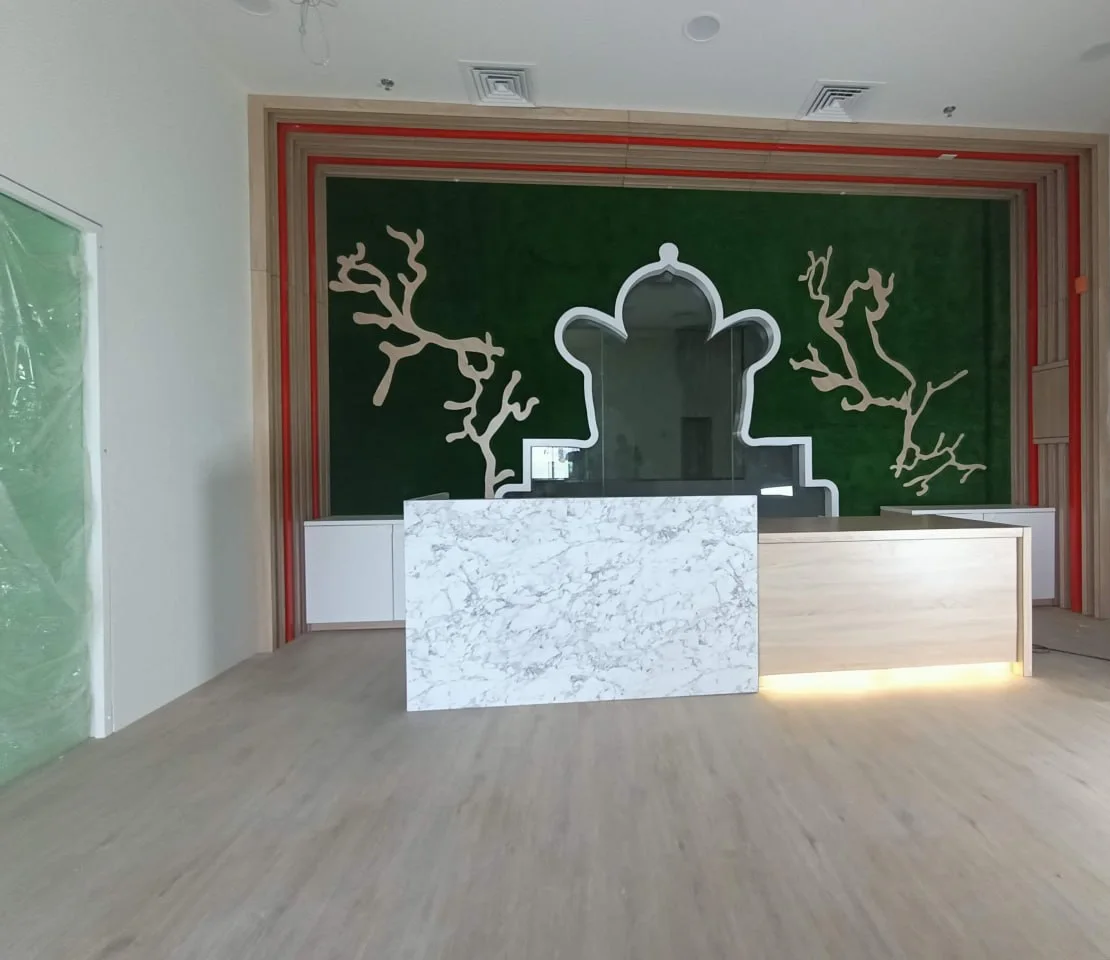 Reception-area fit-out and joinery — project view 3